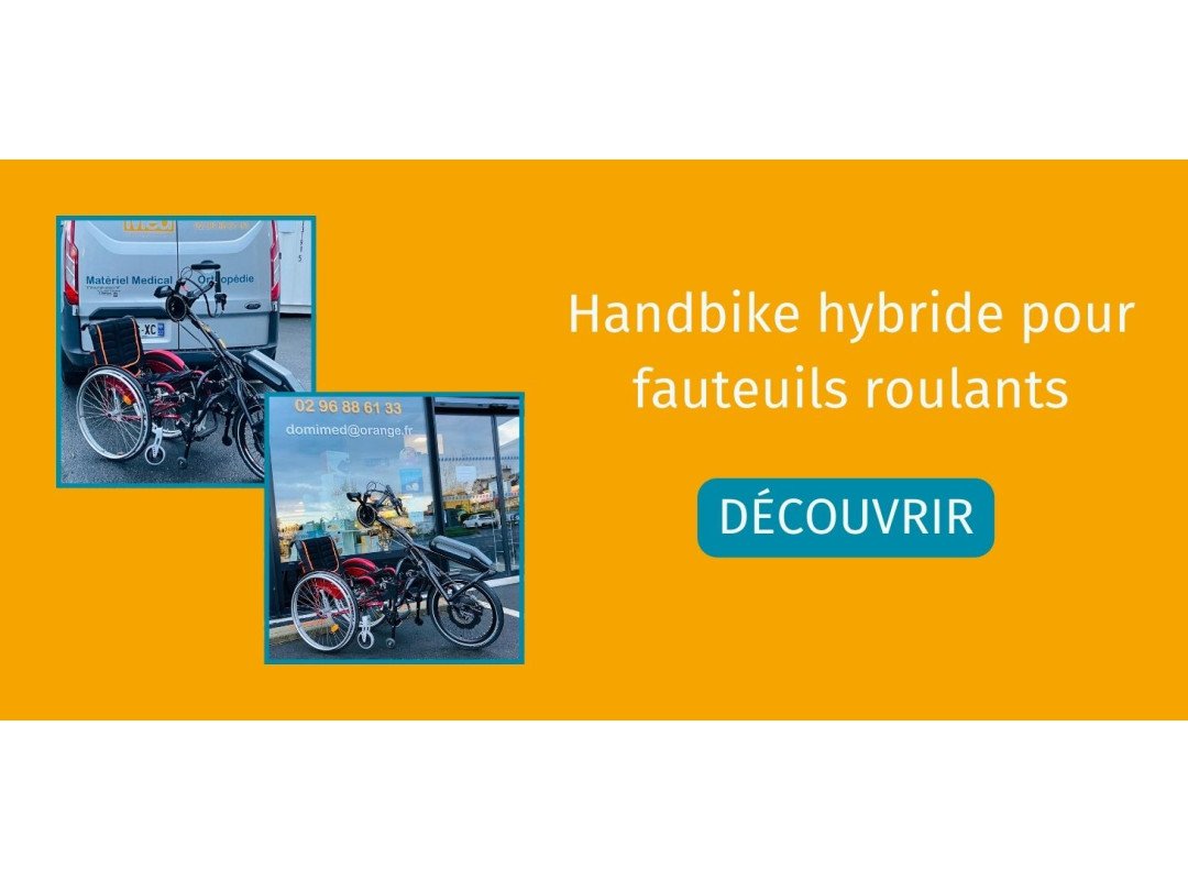 Handbike Hybride pour fauteuils roulants 